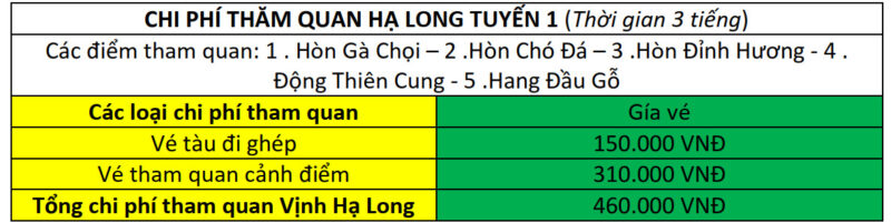 Thông Tin Chi Tiết Tour Tham Quan Vịnh Hạ Long 3-5 Tiếng